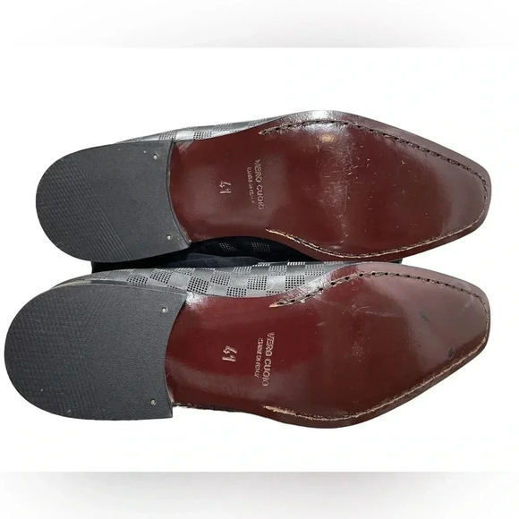 Cognati Leather Black Slip On Loafers Shoes  Made In Italy Size 41 - Picture 8 of 8